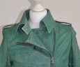 Patrizia Pepe green leather biker jacket - 2