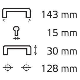 Uchytka typ 360 mosadz decodom - 2