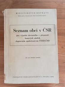 Seznam obcí v ČSR 1954 plus vestník - 2