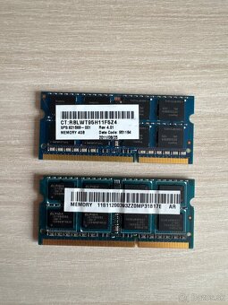 Predám RAM modul 2x 4GB DDR3 SO-DIMM - 2