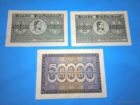Bankovky NĚMECKO - 50.000 - 500 Millionen Mark 1923 - 2
