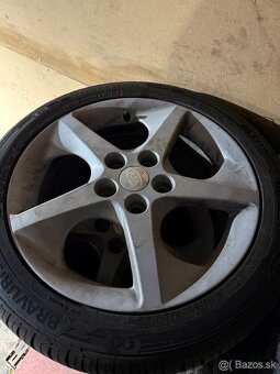 17" ALU 5x114,3 + letné 225/45 R17 Barum - 2