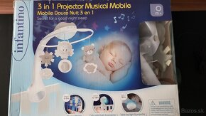 Infantino 3in1 Projector Musical Mobile hudobný kolotoc - 2