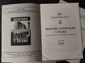 Mestská sporiteľna Žilina 1940, 1942, 1945 Slovenský Štát - 2