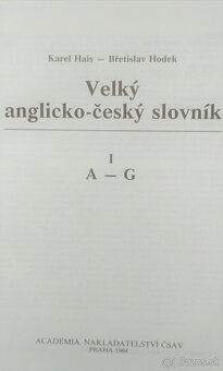 Veľký anglicko-český slovník 3 diely - 2