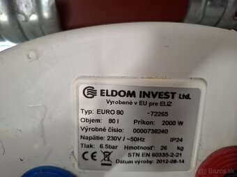 Predám el. ohrievač vody ( boiler ) - 2