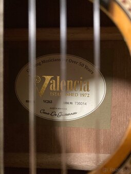 3/4 gitara Valencia VC263 - 2