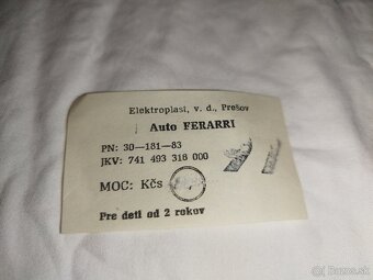 Autičko Ferrari Elektroplast Prešov - 2