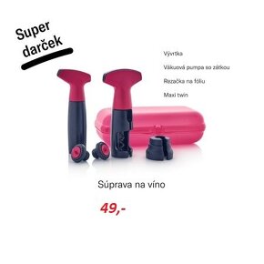 Tupperware súprava na víno - 2