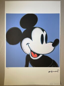 Andy Warhol "Mickey Mouse" Limitovaná edícia_Certifikát - 2