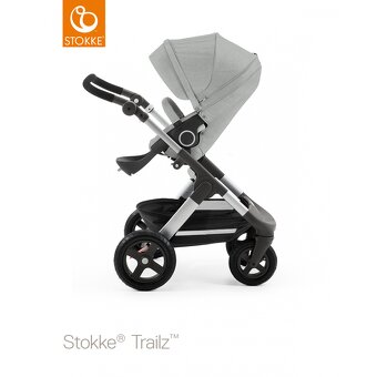 Stokke Trailz grey melange - dvojkombinácia + autosedačka - 2