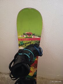 125 cm detsky snowboard SALOMON JUNIOR s viazanim - 2