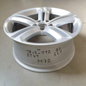 1kus Volkswagen Scirocco disk 5x112 R18 ET41 - 2