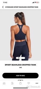 Gymshark sportovy top podprsenka - 2