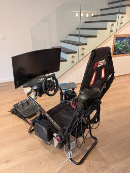 All-in-one racing kreslo s volantom, VR a PC - 2