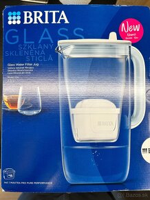 Predám filtračnú karafu na vodu Brita Glass Jug + 6 filtrov. - 2