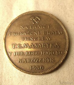 Bronzová medaila Stavba dráhy Handlová - Horná Štubňa 1930 - 2