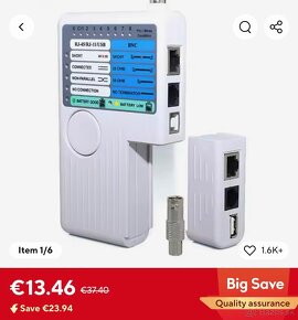 Skúšačka na ethernet sieťové káble SET - 2