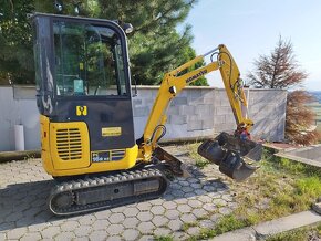 Báger Komatsu PC16, rýchloupinák, 3lyžice. - 2