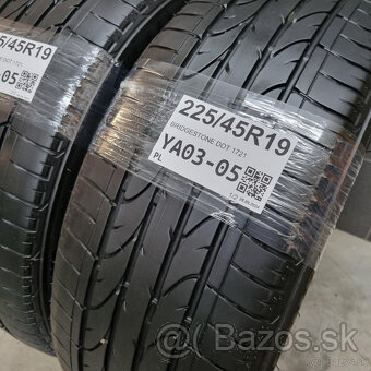 Letné pneumatiky 225/45 R19 BRIDGESTONE DOT1721 - 2