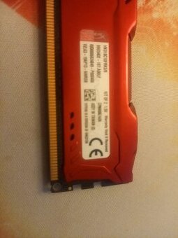 KINGSTON HyperX Fury RED 8GB (2x4GB) DDR3 - 2