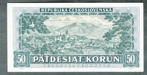 Staré bankovky 50 kčs 1948 Štefánik pěkný stav - 2