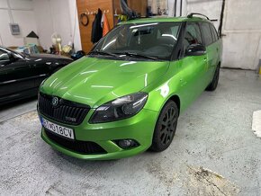 Škoda Fabia RS zelená metalíza 1.4 TSI 132kw 2012 nová STK - 2