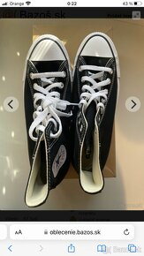 Predám nové čierne CONVERSE veľkosť 37 - 2