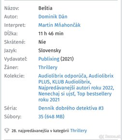 Audio Dominik Dán - Beštia - 2