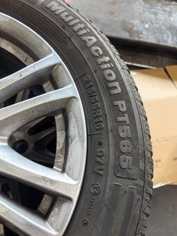 Hliníkové disky Ford 5x108 16 + zimné pneumatiky 215/55 R16 - 2