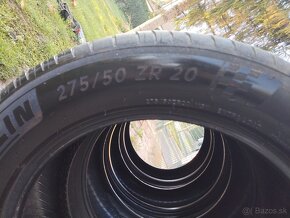 Predám letné pneumatiky Michelin PilotSport 275/50ZR20 - 2