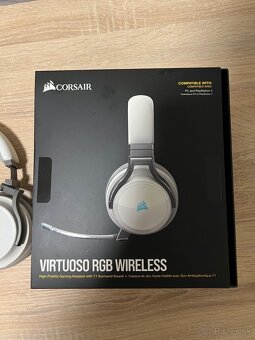 Slúchadlá Corsair Virtuoso RGB wireless biele - 2