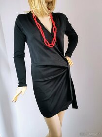 WOOLAND - Merino elegantné šaty veľkosť M/L - 2