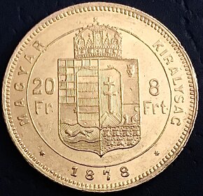 8 Zlatník/20 Frank 1878 KB FJI - 2