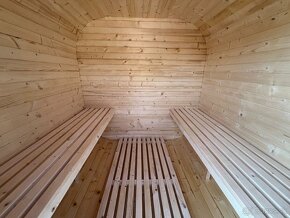 Hotová poskladaná sauna aj s pecou - sudova sauna - 2