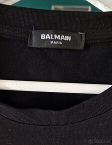 Cierno zlate Balmain tricko s kratkym rukavom  S - 2