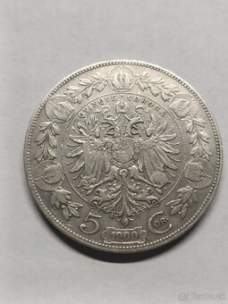 5 Koruna 1900 BZ F. Jozefa I. - 2