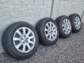 Sada zimnych hlinikovych diskov VW 15" 5x112 ET50 195/65 R15 - 2