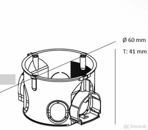 Montážne krabičky do steny ø60 - 2