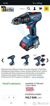 Bosch GSB 18V-50 Professional Aku príklepový vŕtací skrutkov - 2