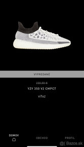 Adidas Yeezy 350 CMPCT Panda 44 2/3 a 45 1/3 - 2