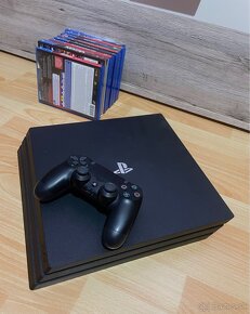 Sony Ps4 pro 1TB + 1 ovládač dualshock 4 + 11 hier + volant - 2