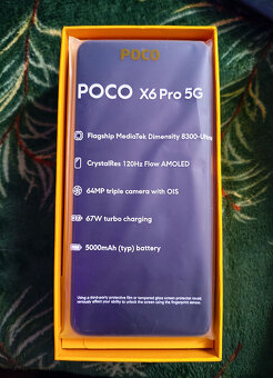 Predám herný mobil Xiaomi POCO X6 Pro 5G, 8/256 GB +5 krytov - 2