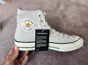 Kožené unisex šedé tenisky Converse Chuck Taylor - 2