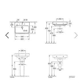 Umyvadlo Villeroy&Boch s bateriou Grohe - 2