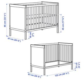 Detská postieľka Sundvik (IKEA) - 2