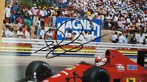 Nigel Mansell Ferrari F1 velké foto 20x30 orig. autogram - 2