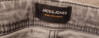 Jack & Jones bledošedé slim fit sttečové - 2