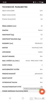 Krovinorez - Patriot TTR261S - 2