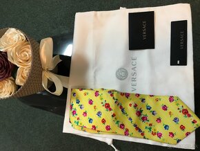 GIANNI VERSACE originál pánska kravata 100%silk - 2